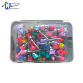 Cepillo copa profiláctica multicolor caja c/100 pzs
